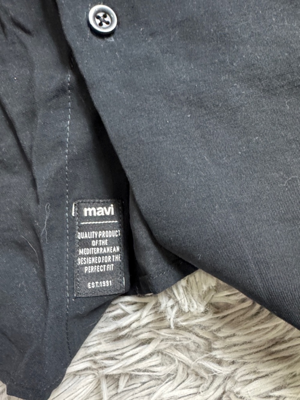NWT Mavi Men’s Black Long Sleeve Button-Up Shirt all blue x tencel size XL - Picture 2 of 5